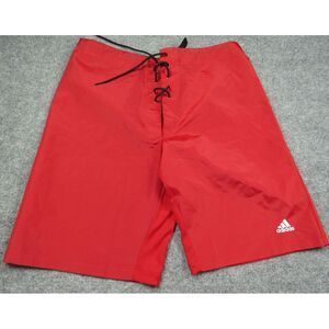 Adidas Shorts Mens Large Hockey Shorts Pant Shell Power Red AdiTeam Nylon F1334‎